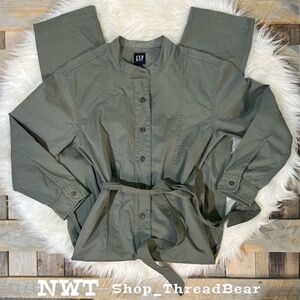 Versatile [GAP] Olive Green NWT + Wide Leg Utility Jumpsuit | Medium · 8